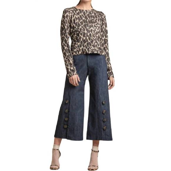NEW LUBA BY HANNAH PAYNE valentina top in leopard